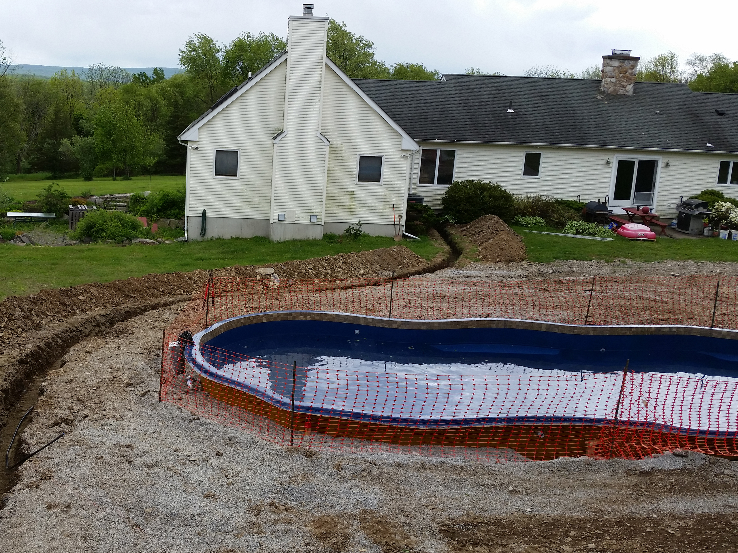 Trenching for pool electric New Jersey